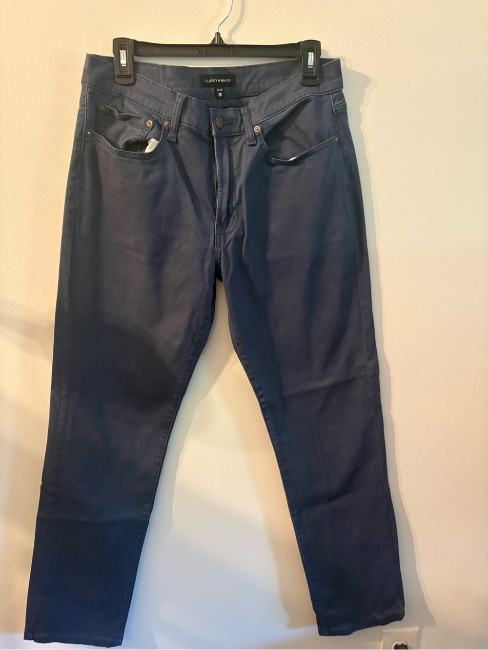 Lucky Brand Men’s Blue Stretch Cotton 5 Pocket Pants 32x30